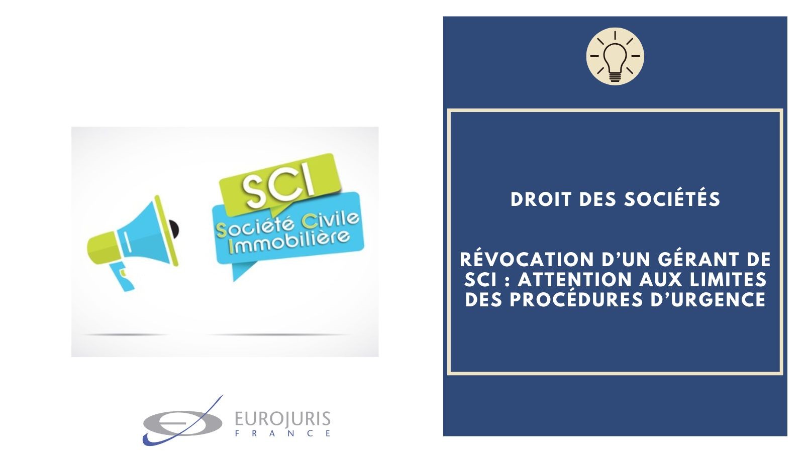 Révocation gérant SCI